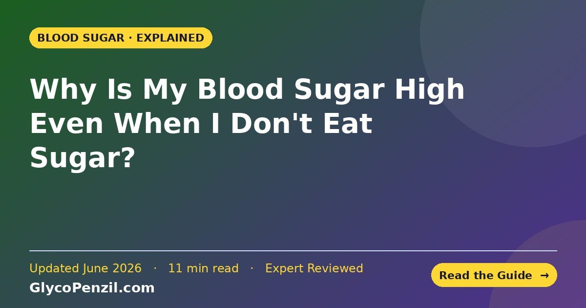 Why is my blood sugar high even when I don't eat sugar — GlycoPezil explainer