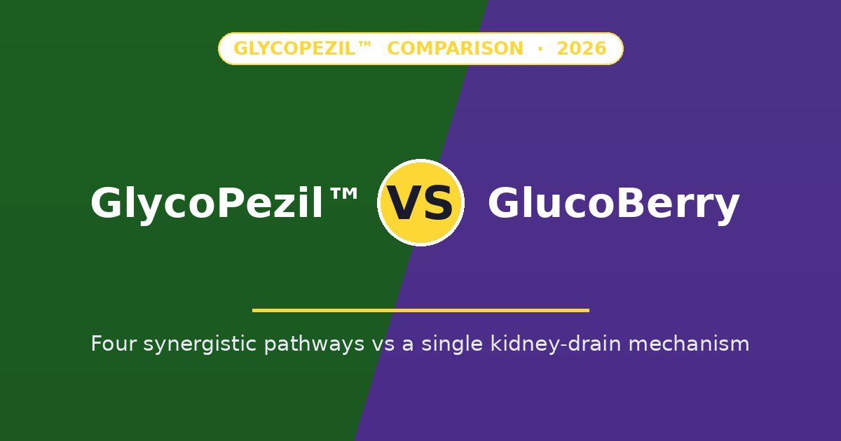 GlycoPezil vs GlucoBerry blood sugar supplement comparison