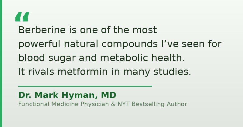 Dr Mark Hyman quote on berberine for blood sugar - functional medicine expert